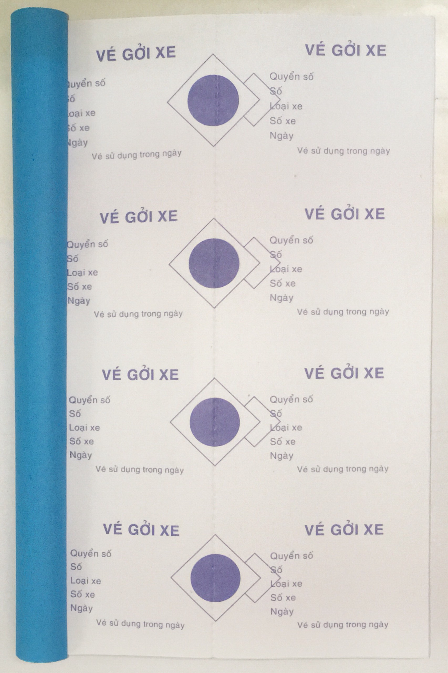 [HCM]Phiếu giữ xe Ford 100 tờ (combo 10 cuốn)