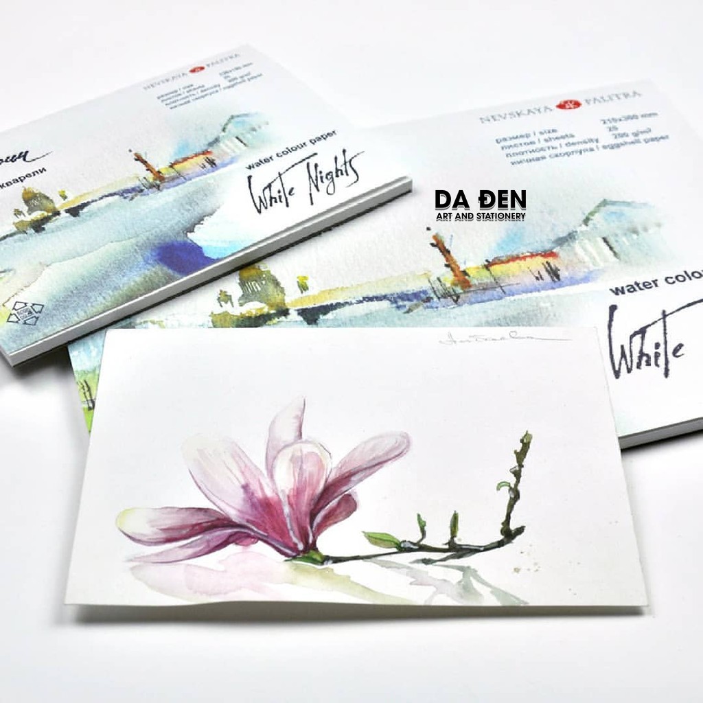 Giấy vẽ màu nước white nights 200gsm