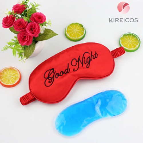 [HCM]Bịt Mắt Lụa Tơ Tằm Chữ Good Night Có Gel