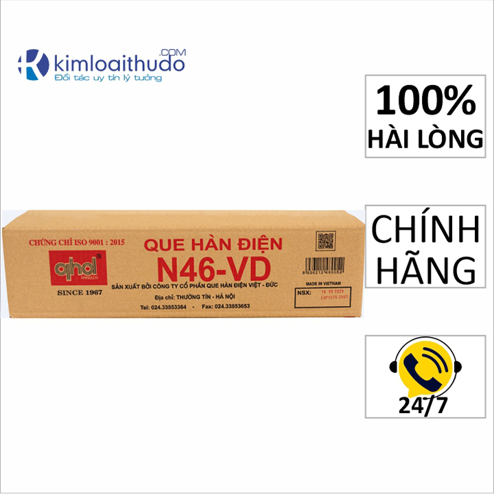 5 Que hàn N46-VD Việt Đức phi 3.2mm