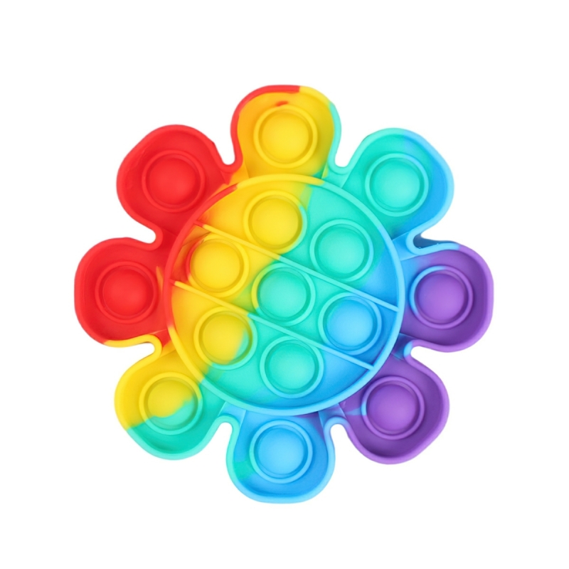 Cheap pop it squeeze stress reliever toy colorful bubble squeeze stress-Hause