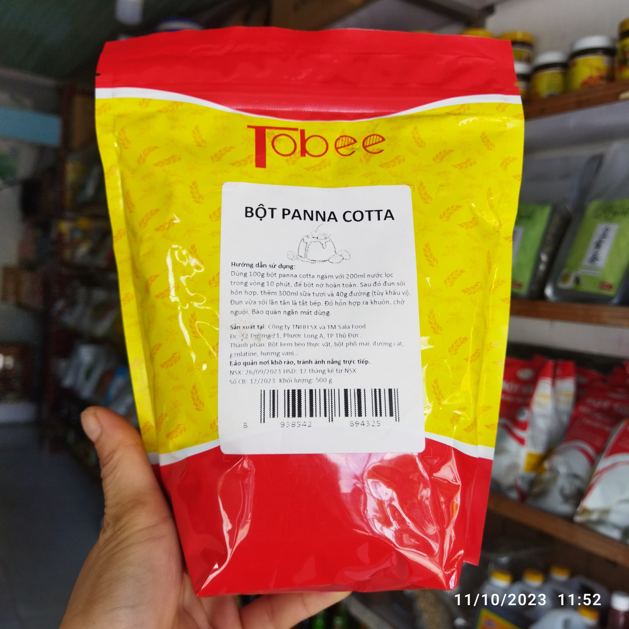Bột Làm Panna Cotta Tobee 500g - Bột Làm Bánh