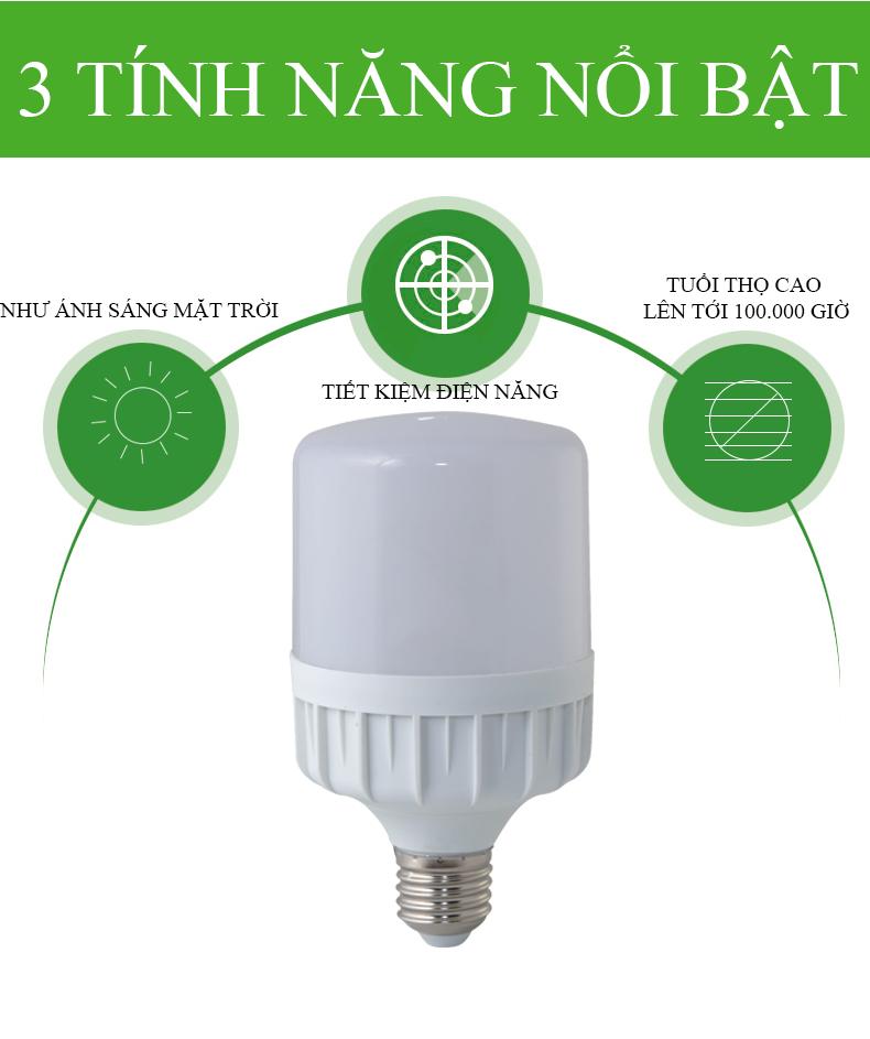 Bóng đèn Heinler LED Cylinder HL-2353 20W 6500K E27 (Ánh sáng trắng)
