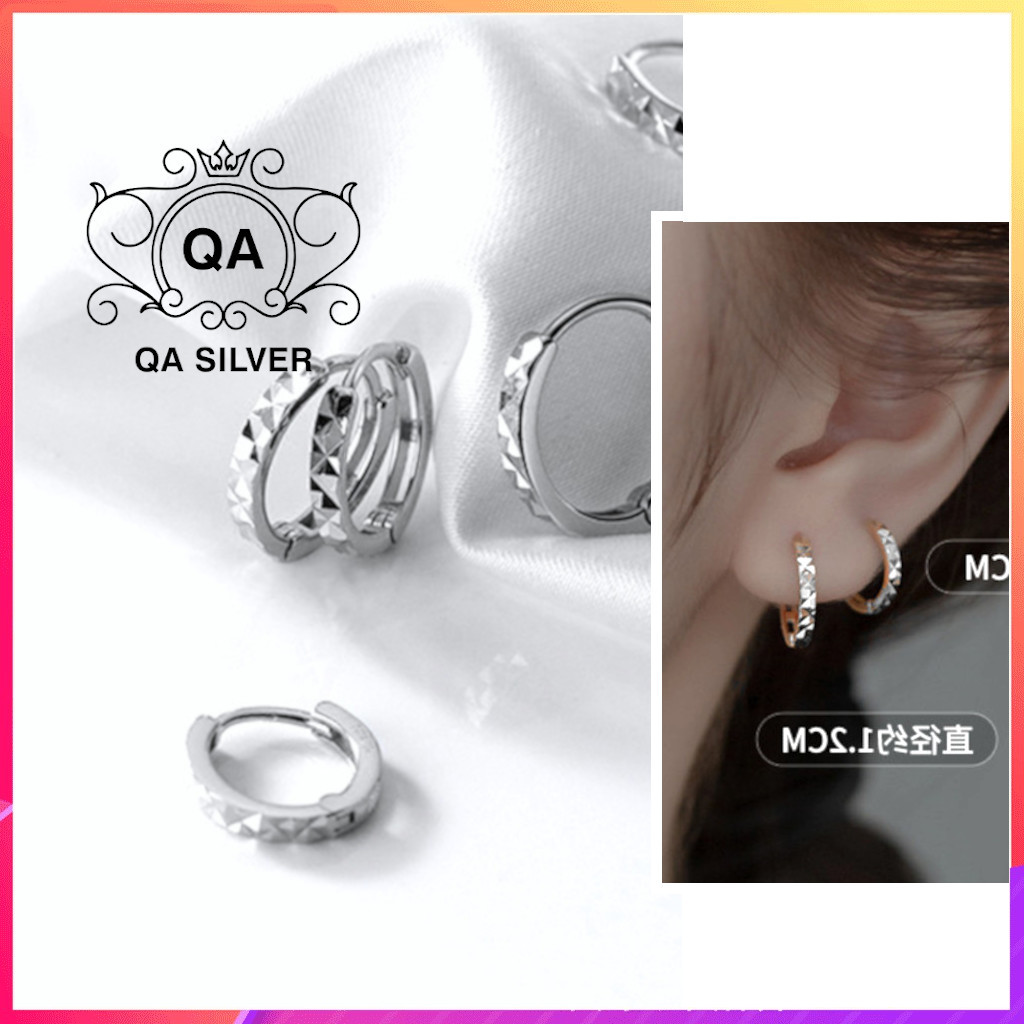 HOOP QA SILVER Earrings