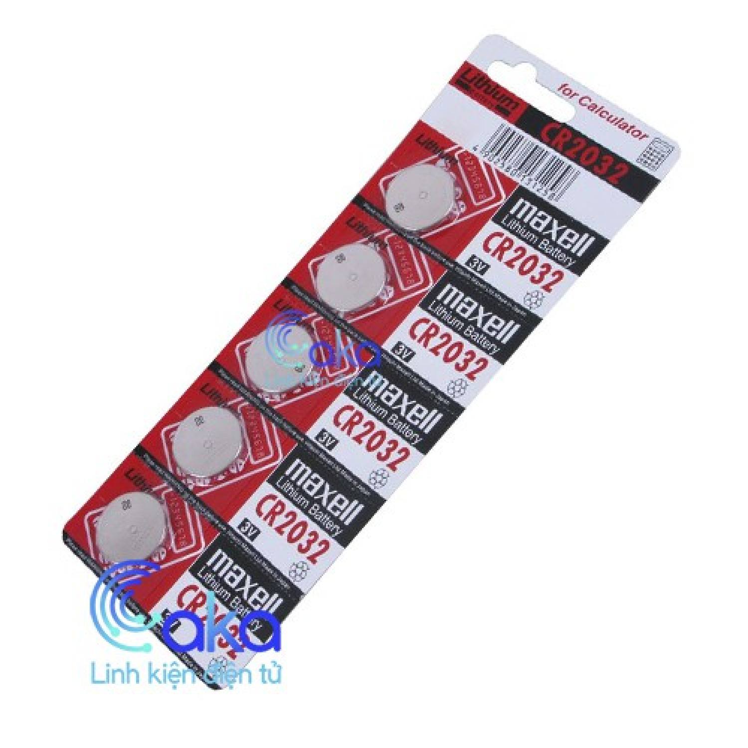 Pin Cúc Áo CMOS 3V Lithium CR2032 Maxcell Chất Lượng Cao