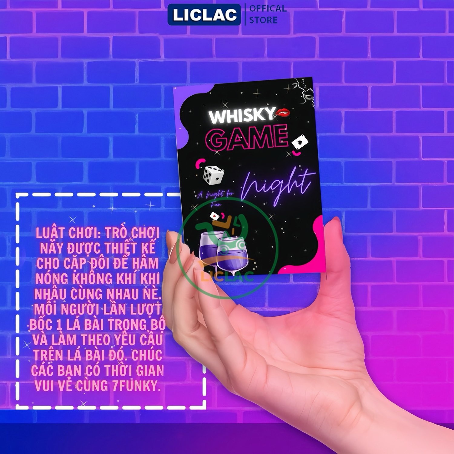 Bộ bài Whisky 58 Lá - Drinking Game For Couple, Bài Nhậu phiên bản dành cho Cặp Đôi có một đêm nồng cháy