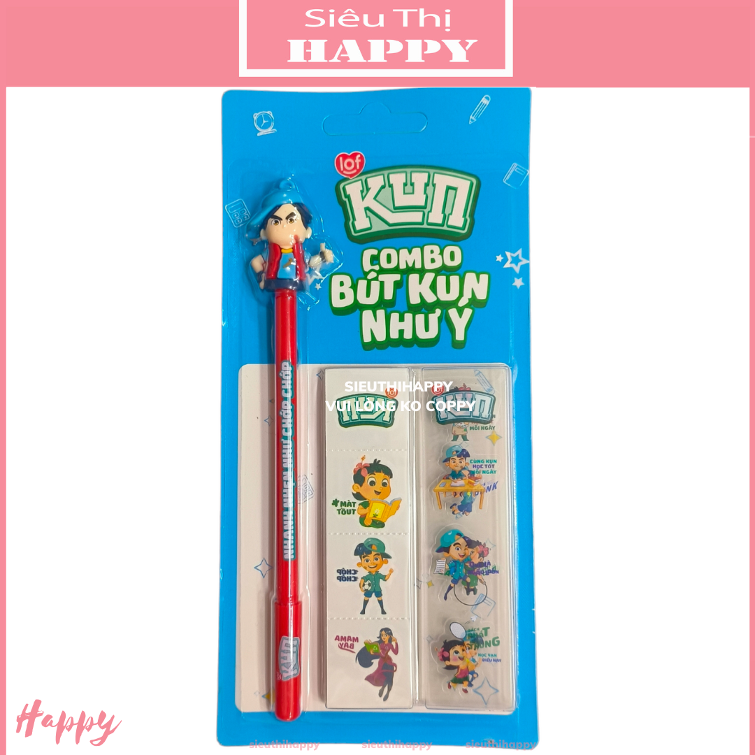 Combo Bút Kun Như Ý ChiBi - Quà Tặng Sữa Kun.