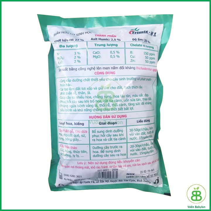 Phân Hữu Cơ Sinh Học TRIMIX