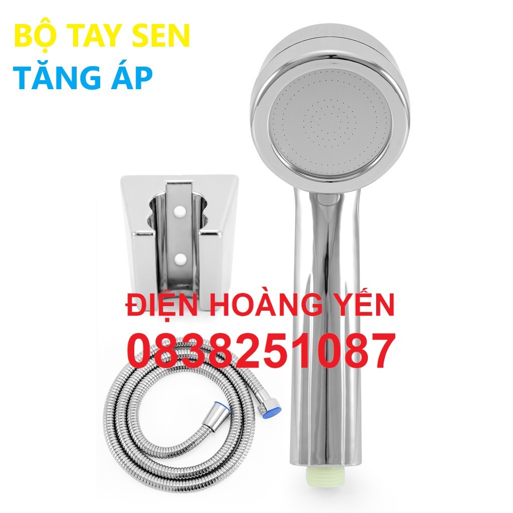 Bộ hoa sen vòi sen tắm tăng áp hợp kim nhôm 2 lớp kèm dây sen inox và Cài sen vòi Tắm hoa sen bộ sen tắm nhôm Cao cấp