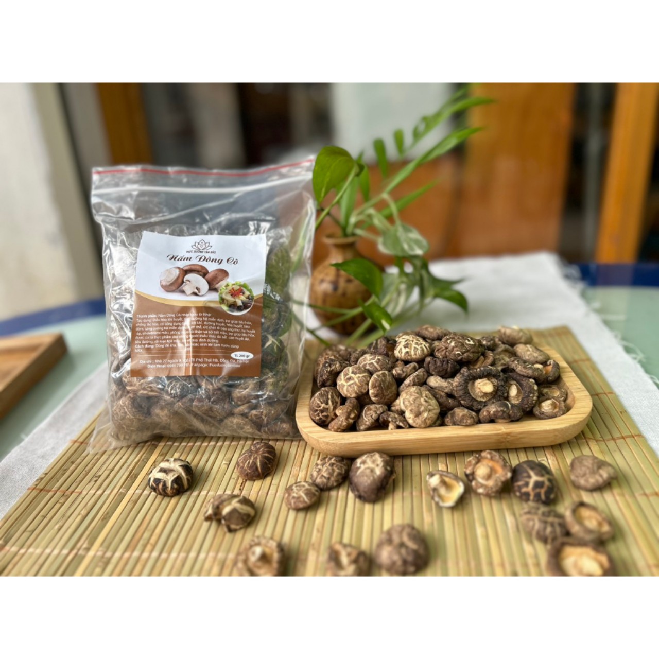 Nấm đông cô khô Nhật Bản, 200g