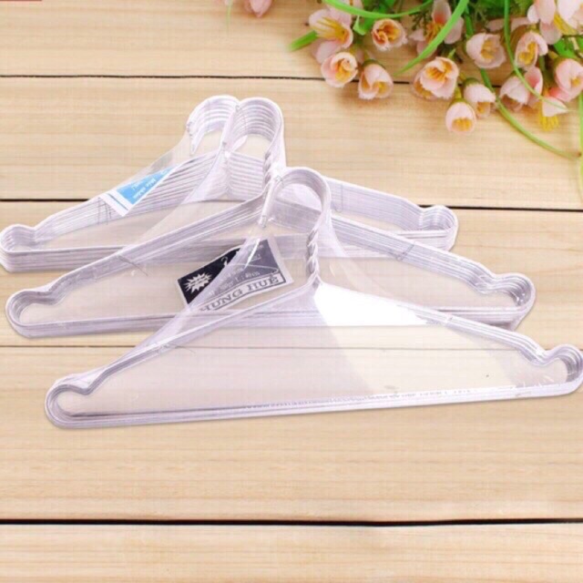 10 móc nhôm treo quần áo người lớn 43cm