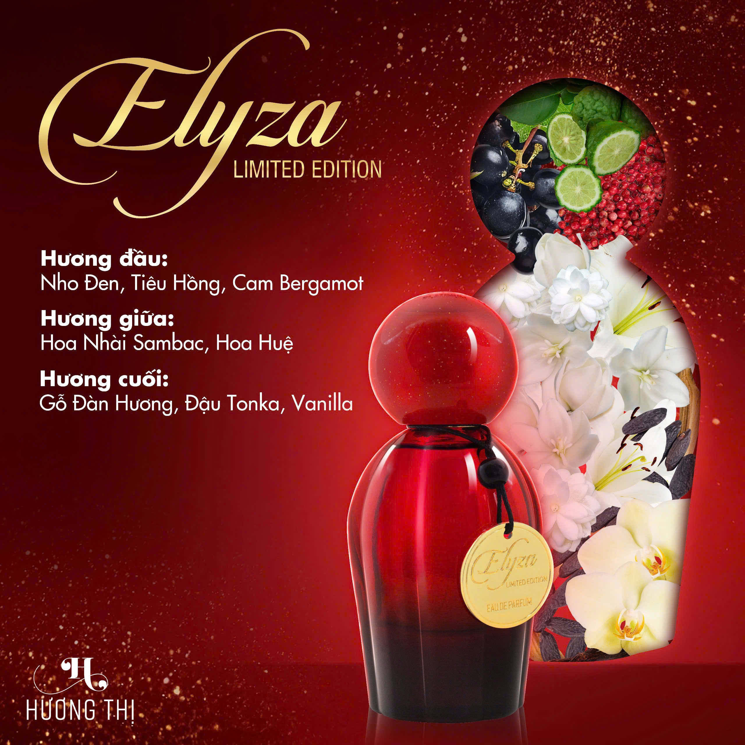 Nước Hoa Nữ Elyza Phiên Bản Giới Hạn Mỹ Phẩm Hương Thị Perfume Xịt Thơm Cosmetic Women
