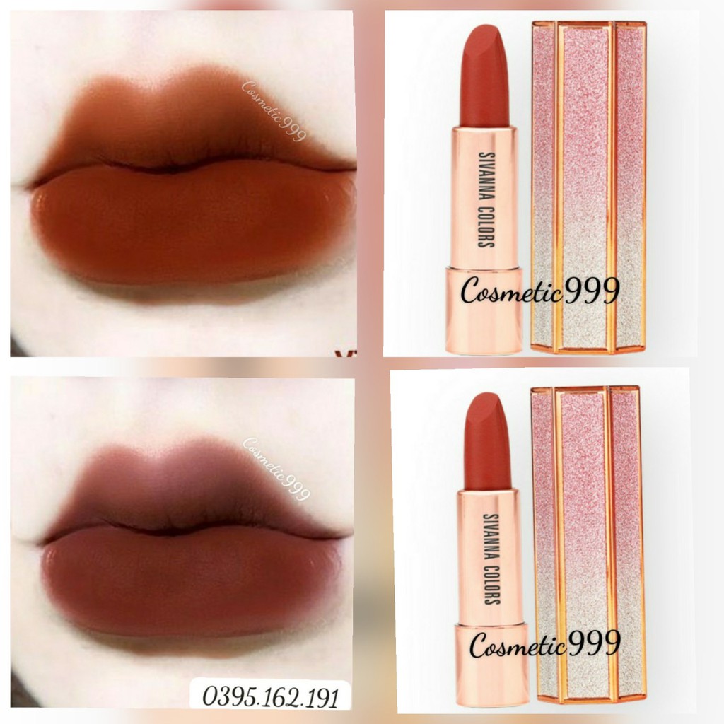 (Auth)Son Sivana Colors Diamond Velvet Matte Lipstick -Cosmetic999