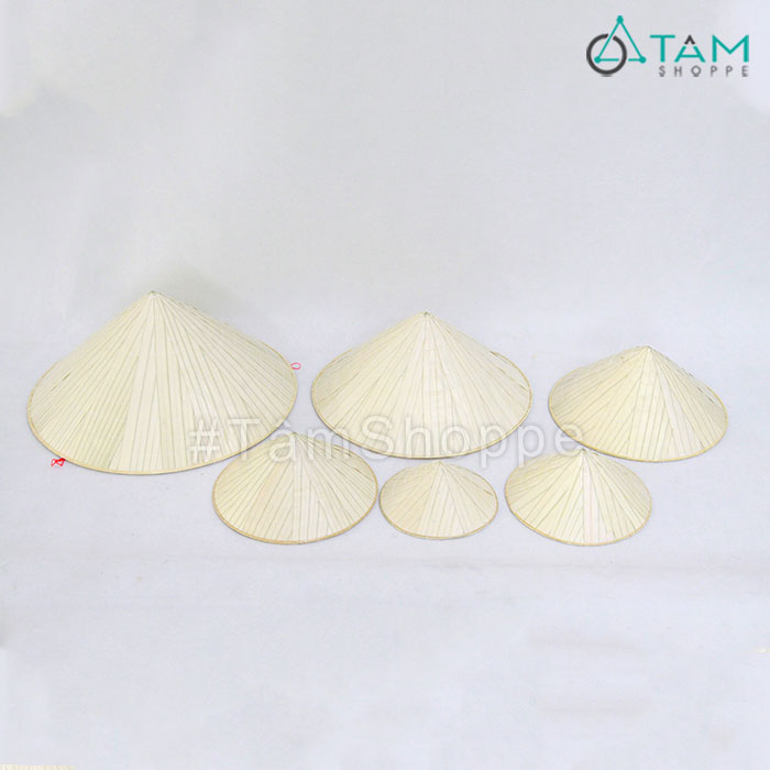 Nón lá trang trí hàng đẹp nhiều cỡ