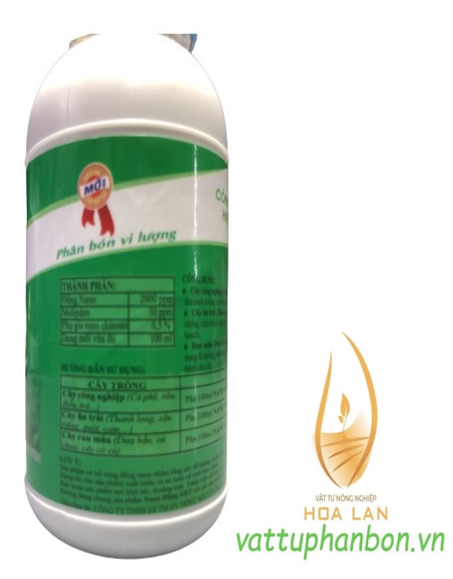 Phân Bón Vi Lượng Nano Đồng (Cu) AHT - #350A# 100ml