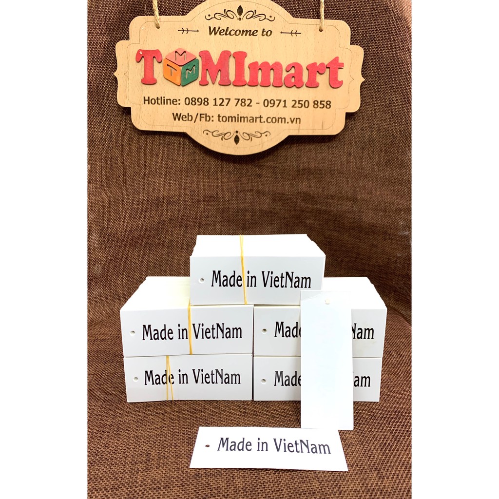 [HCM]Tag mác quần áo made in Việt Nam