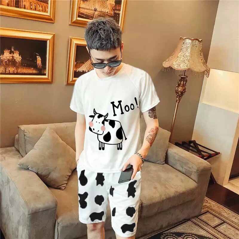 Set bộ nam phối hình bò sữa