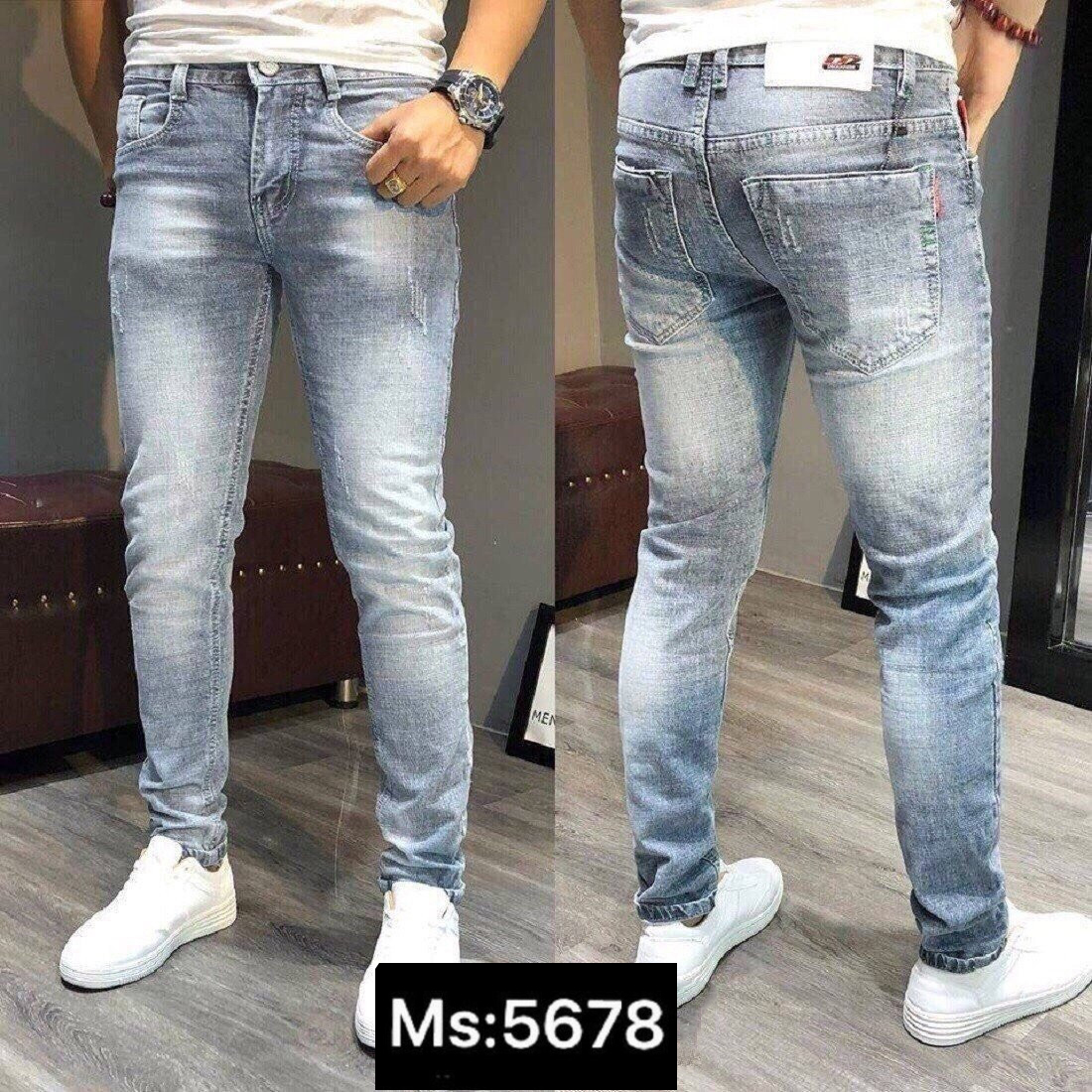 Quần jean nam chất bò cao cấp Jean co dãn 4 chiều cực đẹp form chuẩn dáng skinny cực đẹp_JEANCD214