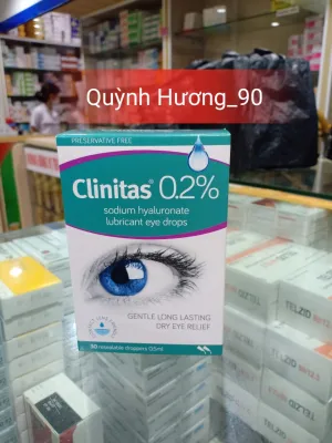 Dung dịch nhỏ mắt CLINITAS 0.2% hộp 30 tép nhỏ