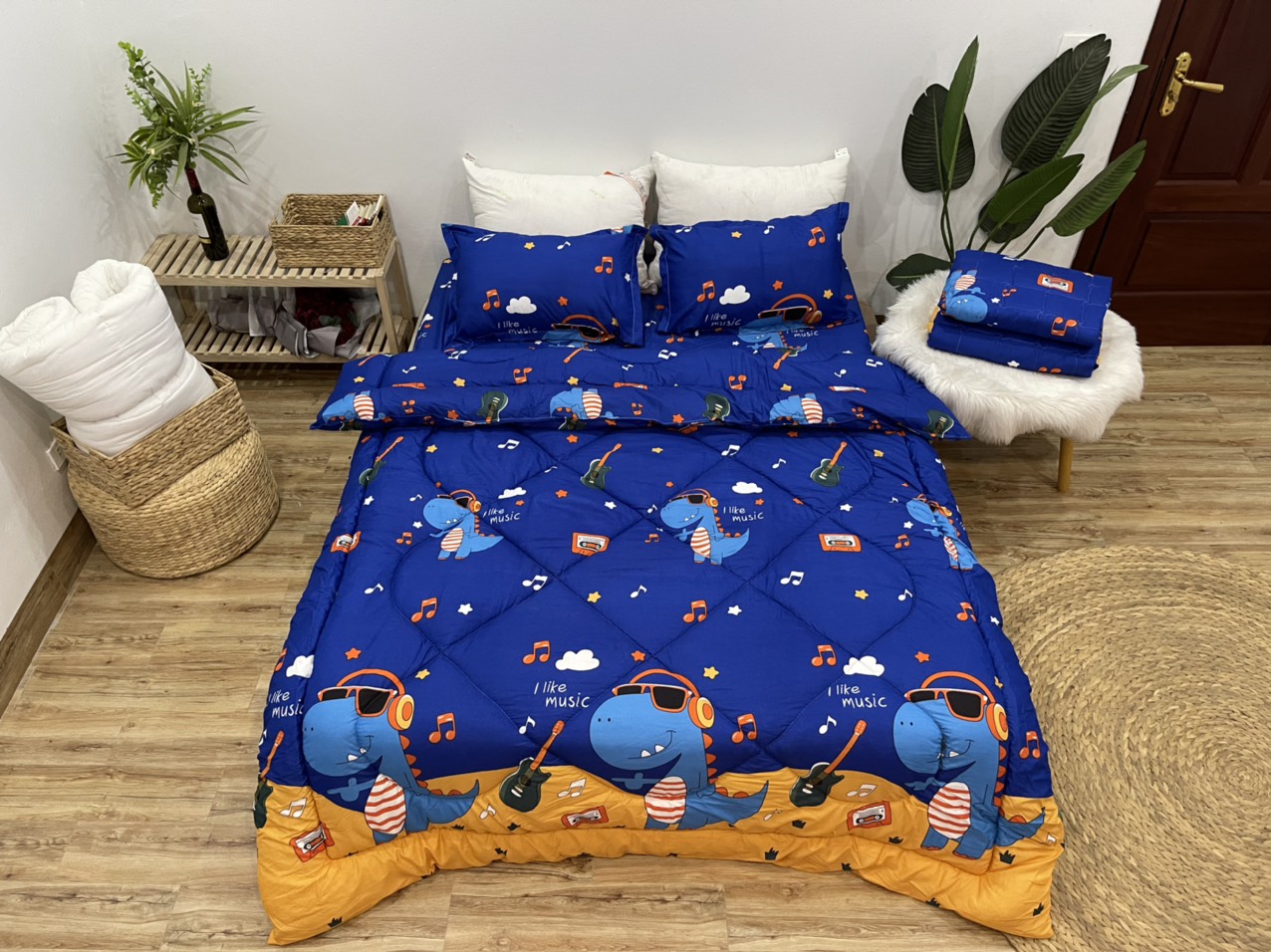 Bộ 5 món chăn phao nhiều mẫu