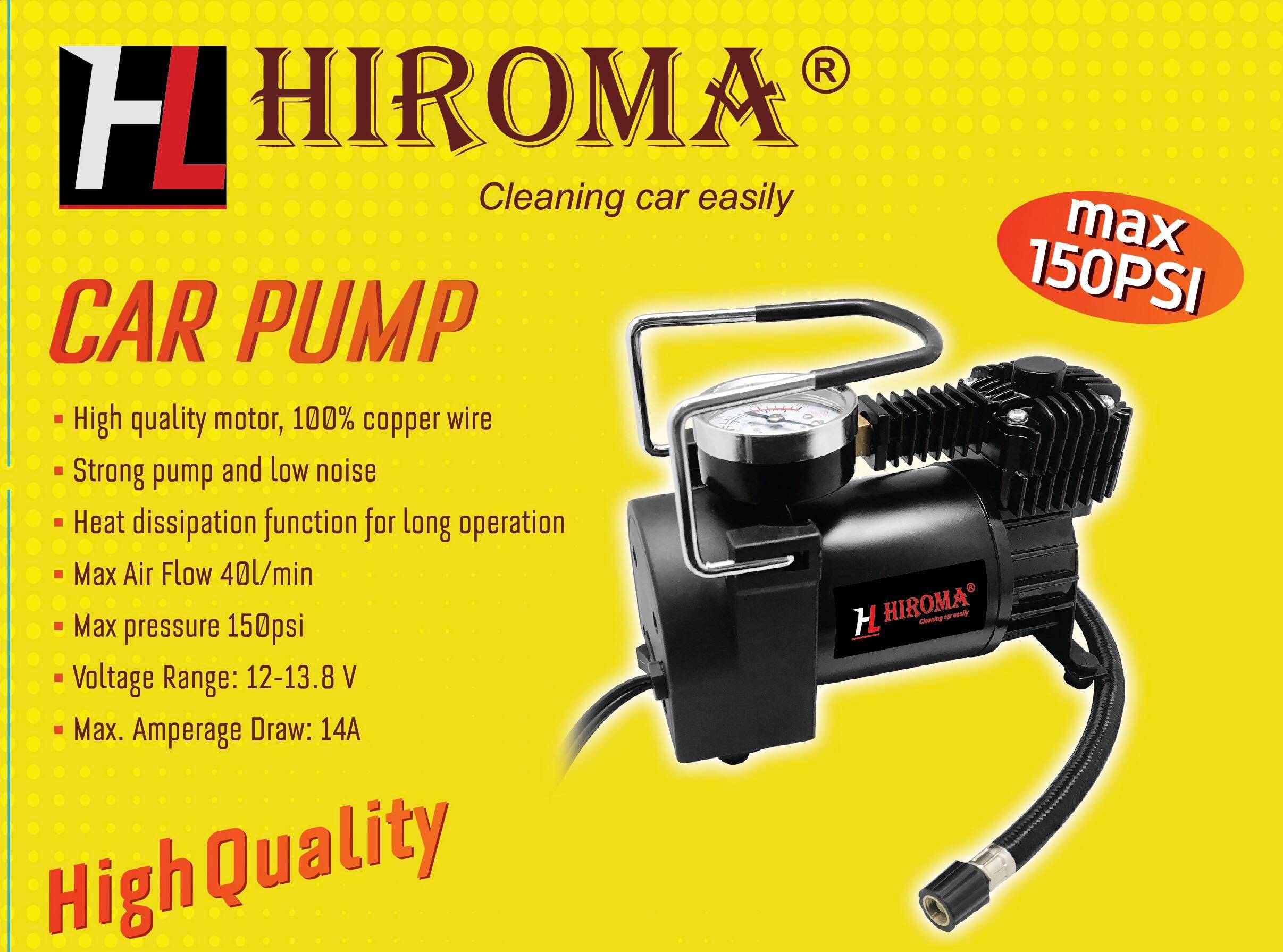 [HCM]Bơm lốp xe mini 12v hàng cao cấp CHÍNH HÃNG HIROMA MẪU MỚI NHẤT DHL - 0312 CỰC ĐẸP BƠM CỰC NHANH VÀ ÊM là bơm lốp được ưa chuộng nhất và sự lựa chọn hàng đầu khi chọn mua bơm lốp xe mini chính hãng