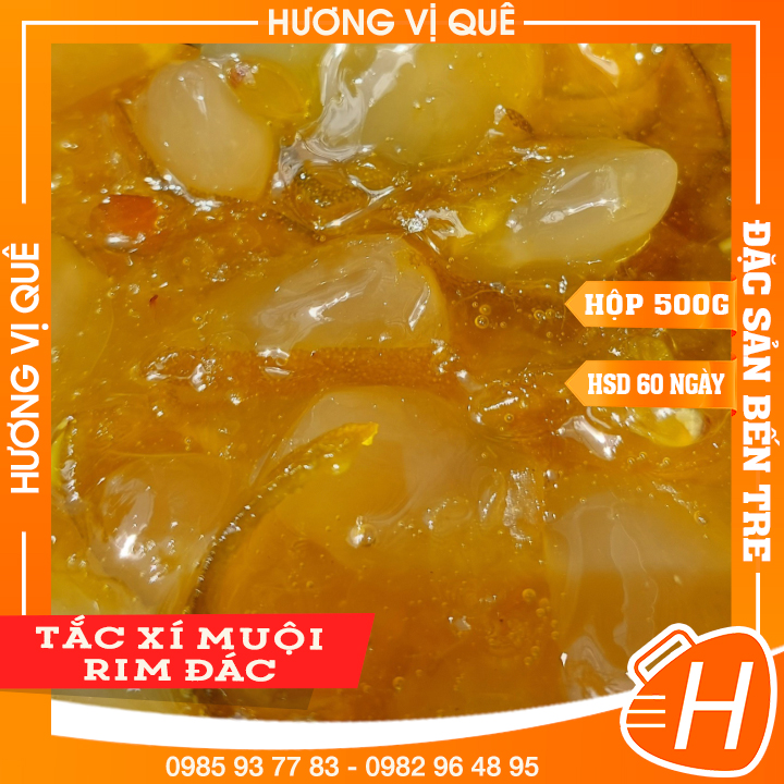 Tắc Xí Muội Rim Đác - Hộp 500g - Đặc Sản Bến Tre