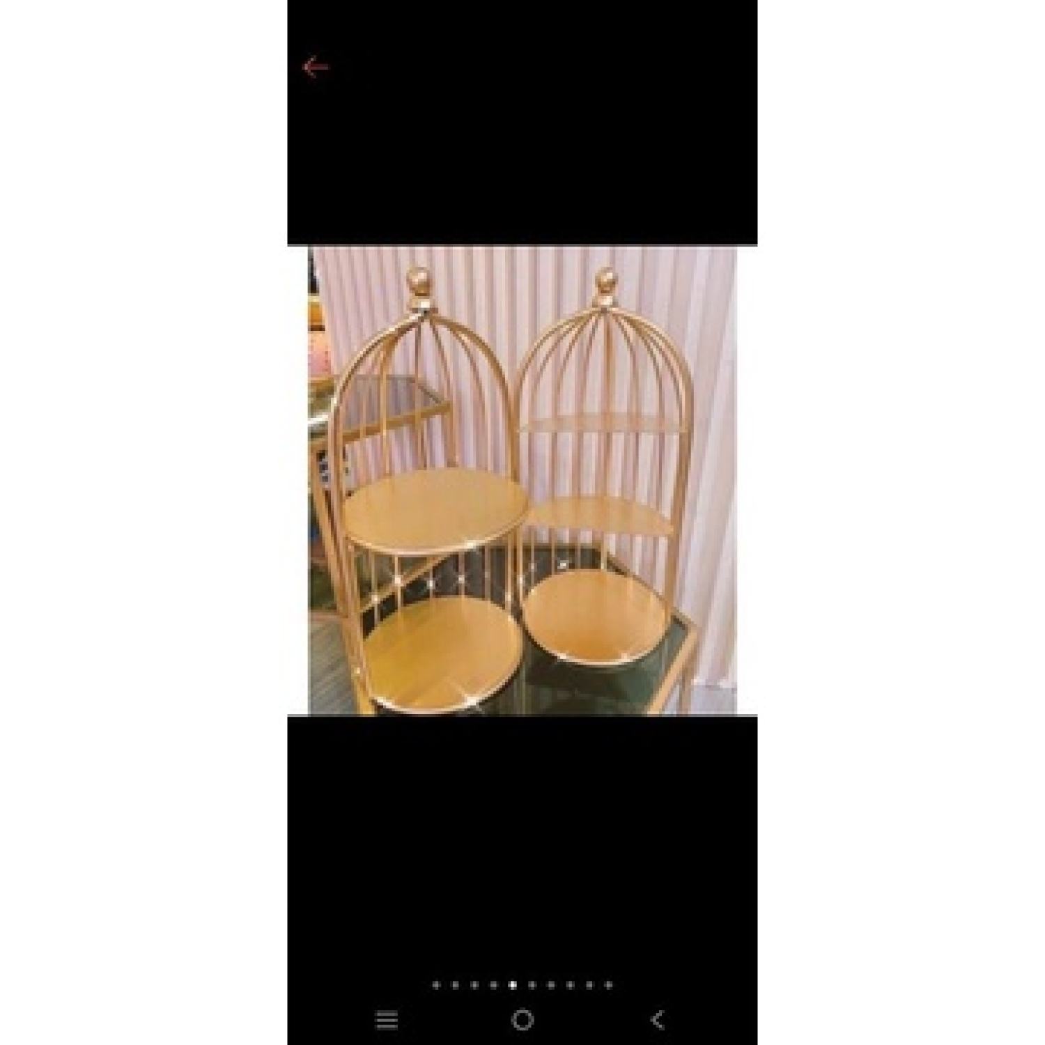 KỆ ĐỰNG MỸ PHẨM LỒNG CHIM 2 TẦNG