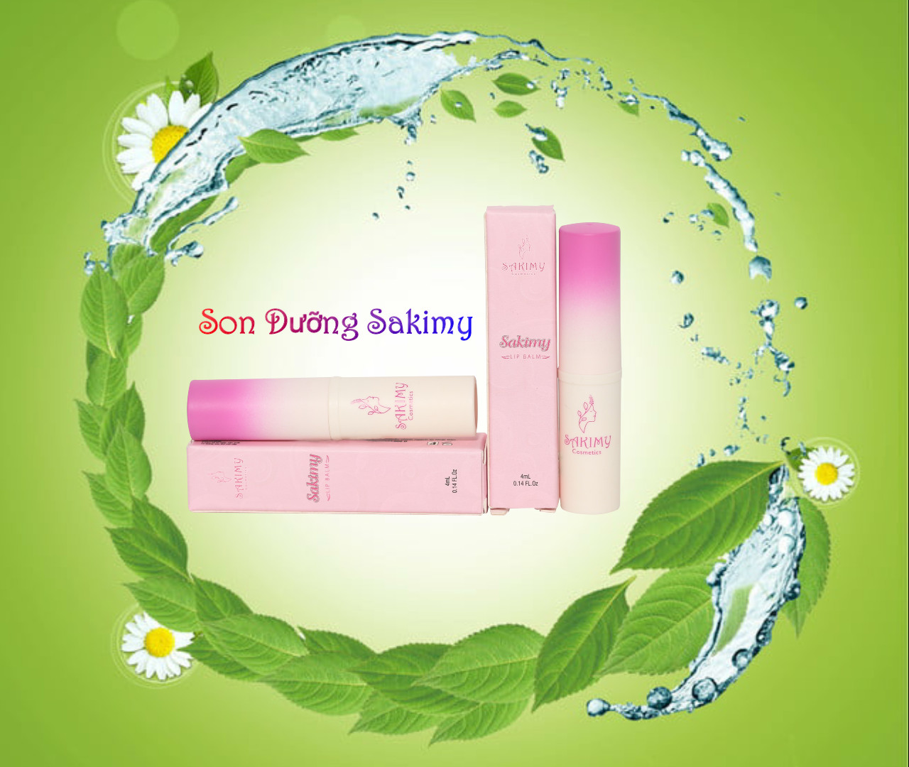 Son dưỡng môi giữ ẩm cho đôi môi mềm mượt Sakimy (Chính hãng)