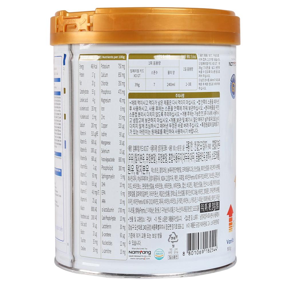 Sữa Bột Namyang XO Kid Hộp 800g (Cho trẻ  2-15 tuổi)