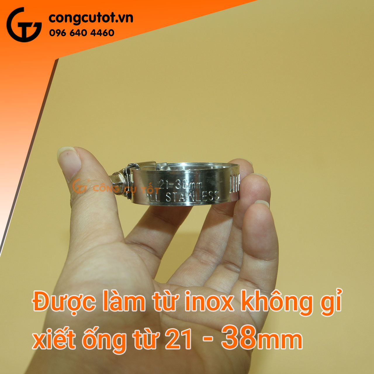 3 cái Đai xiết inox
