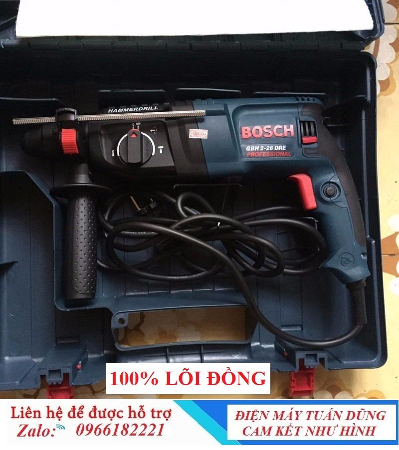 Máy khoan bê tông 3 chức năng, khoan, búa, đục bê tông 800W - dây đồng