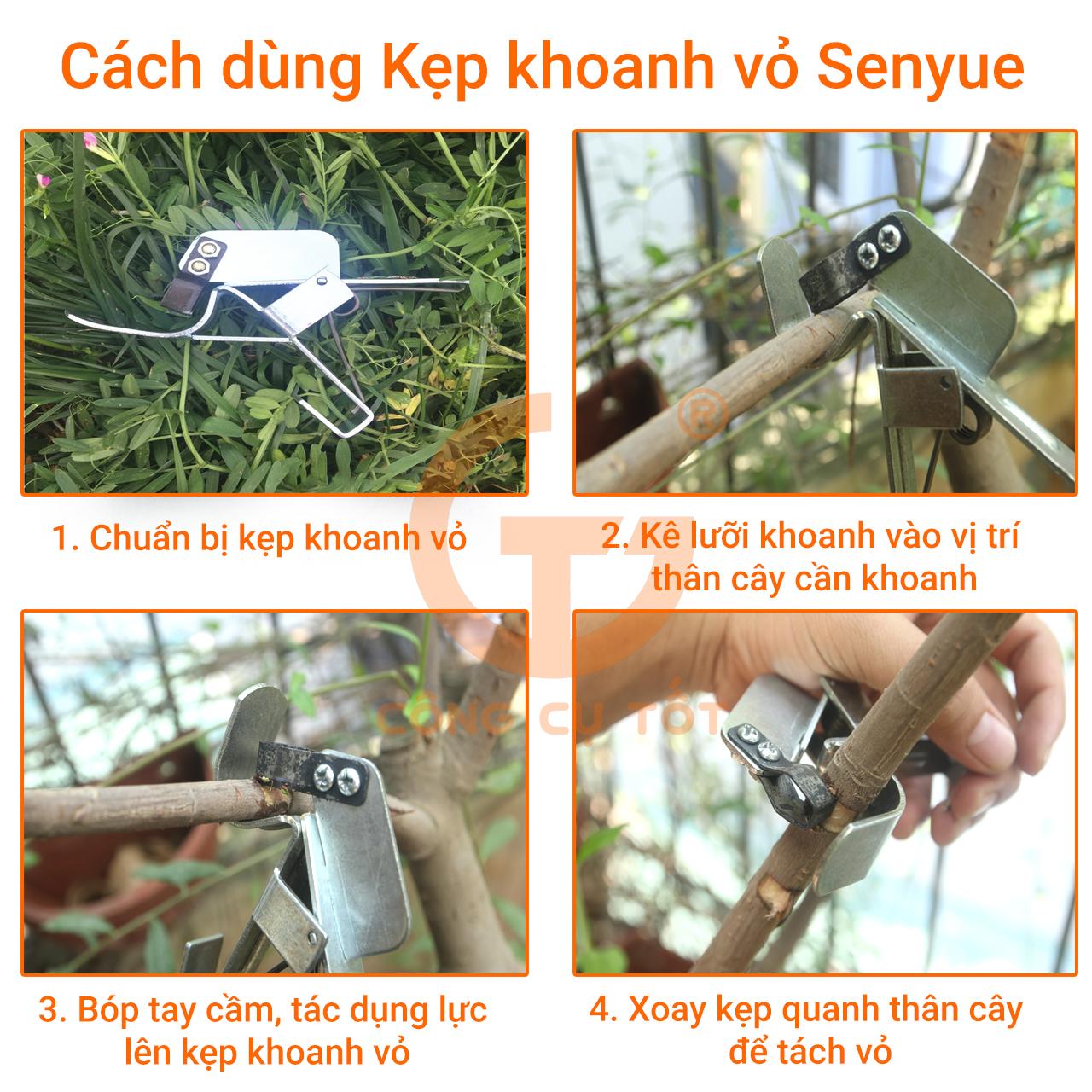 Kẹp khoanh vỏ cành cây Senyue
