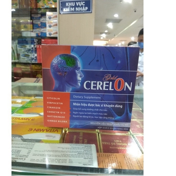 Combo 3 hộp Viên bổ não Merck USA Pharma Cerelon Gold