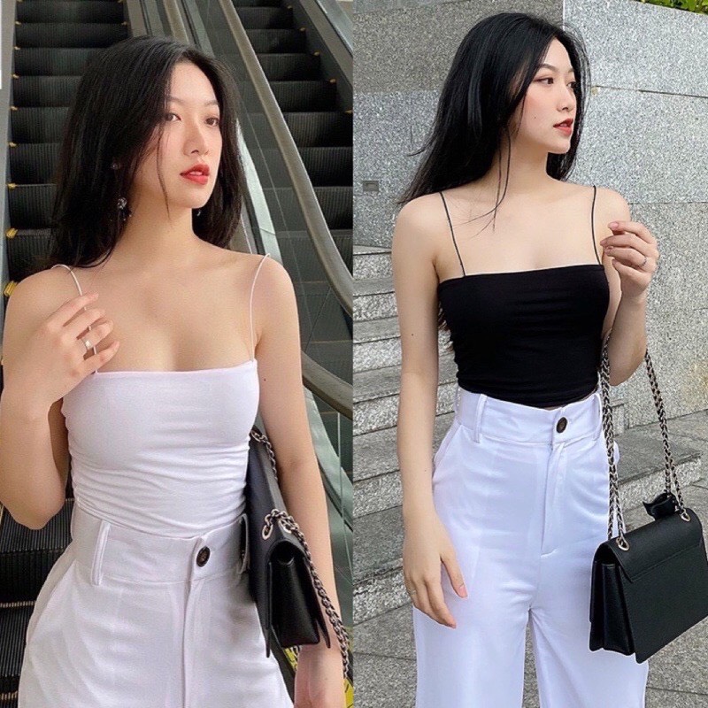 ÁO THUN BÚN,ÁO 2 DÂY VẢI THUN CO DÃN BODY