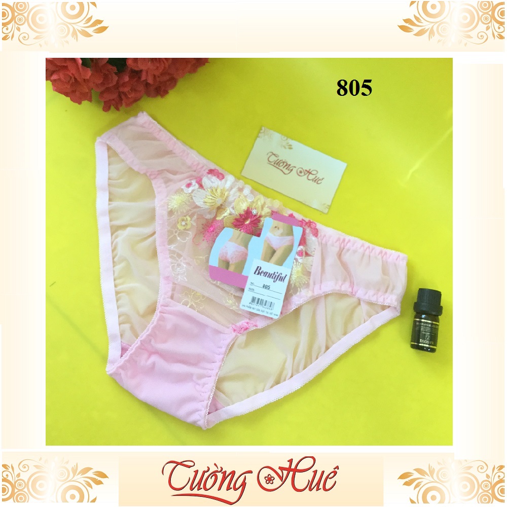 [HCM]Quần lót nữ Beautiful 805 quần lót ren lưới cỡ lớn XL MÀU NGẪU NHIÊN.