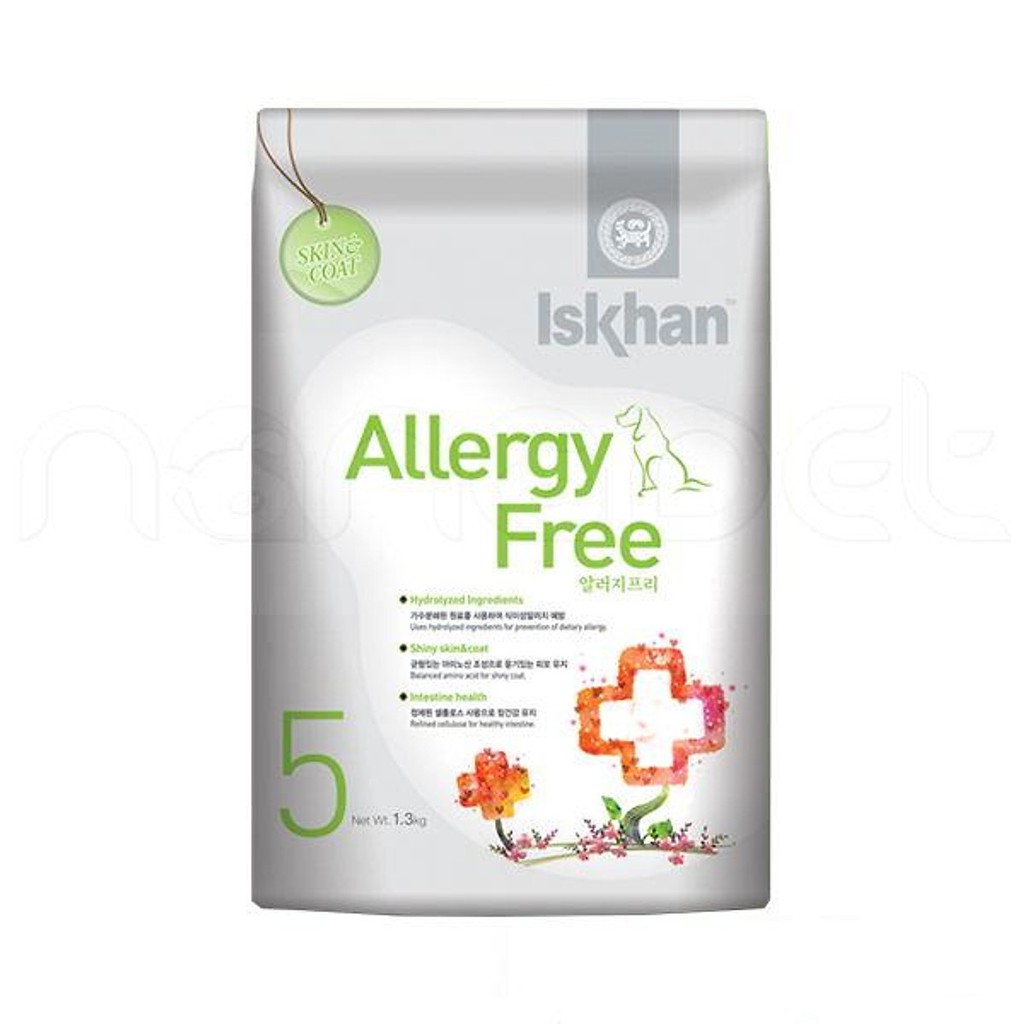 Iskhan Allergy Free 5 - Hạt thức ăn cho chó