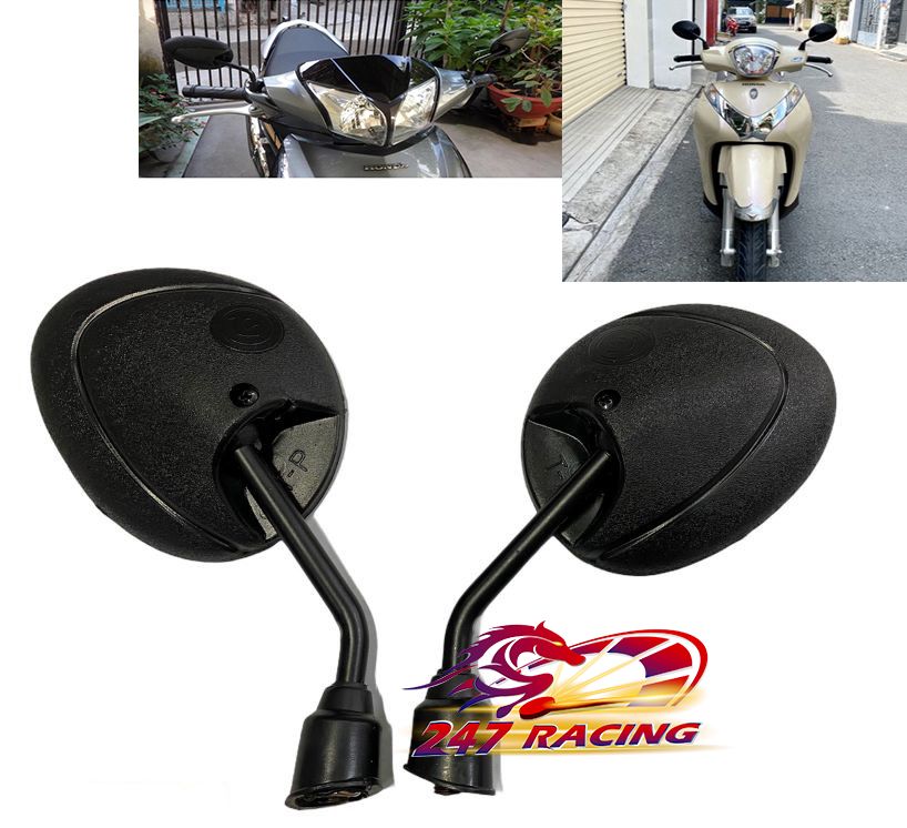 Cặp kính chiếu hậu kiểu Mèo gắn các loại xe máy (1 cặp)