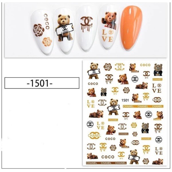 Sticker nail, miếng dán móng tay mã mới JO