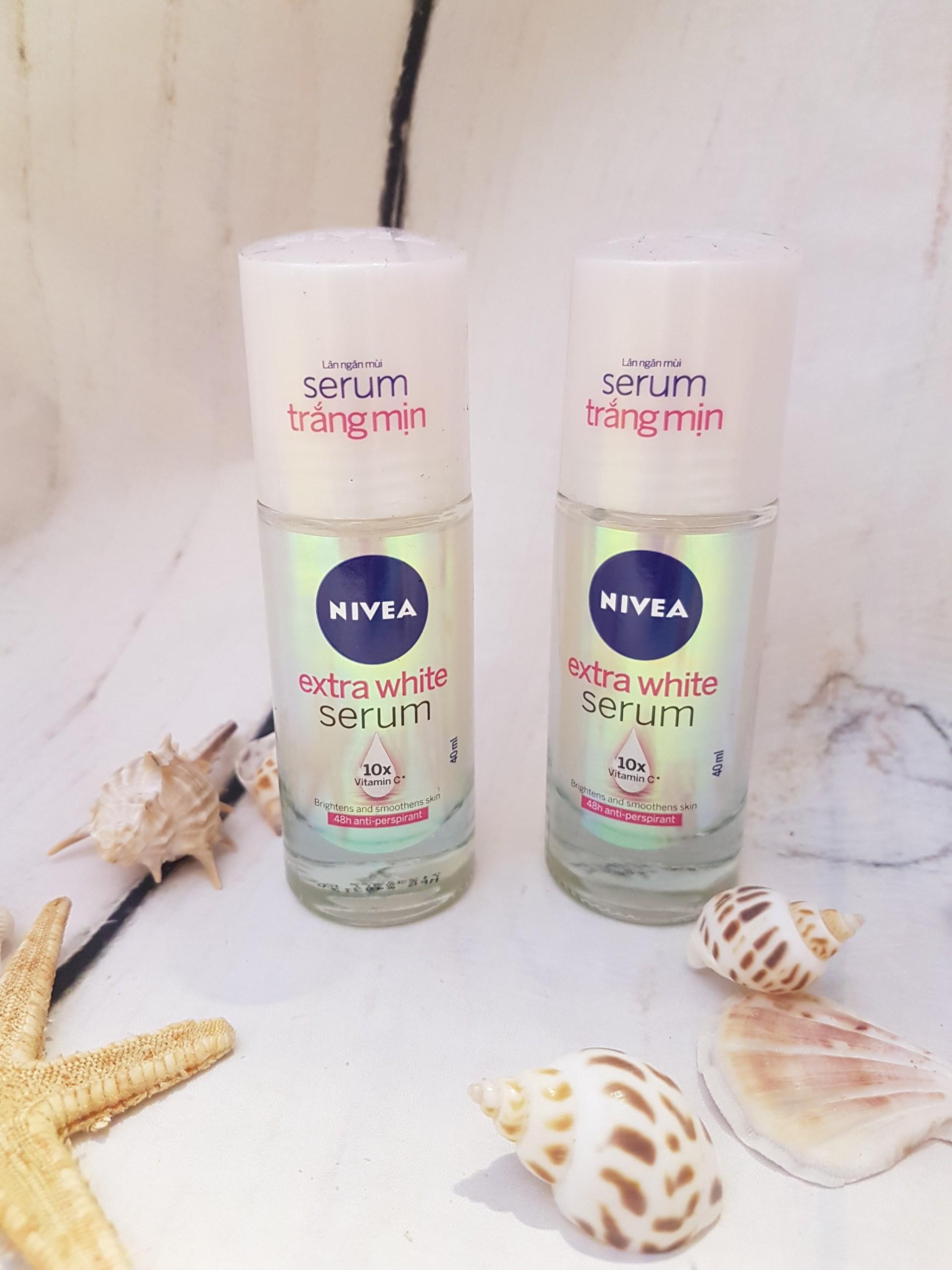 [HCM]Lăn khử mùi Serum trắng mịn Nivea Extra White Serum 40ml