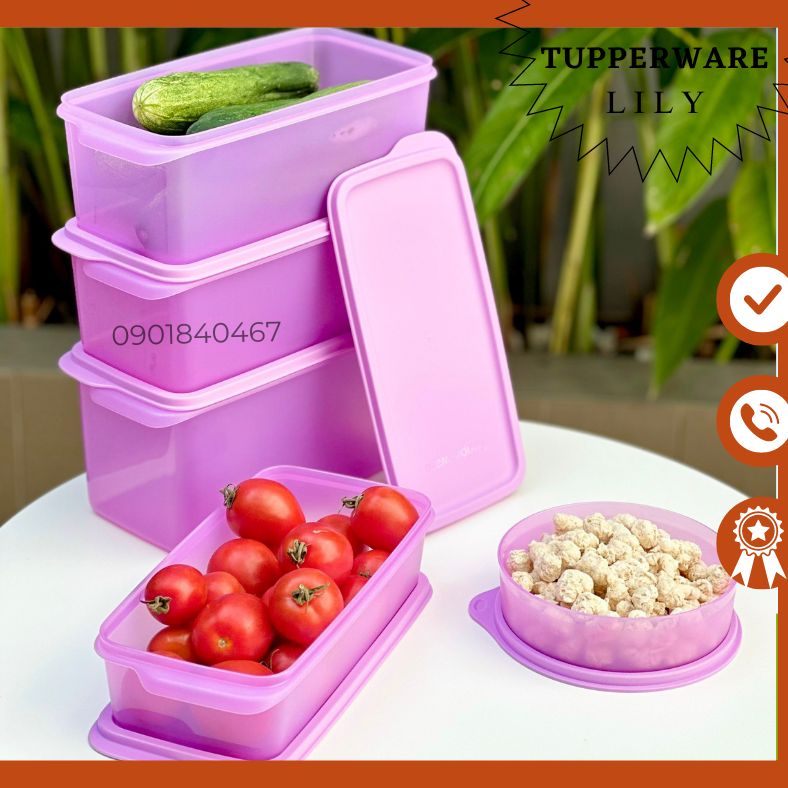 Bộ hộp trữ mát Freshia tím (5 hộp) Tupperware