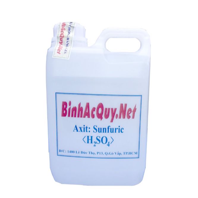 Axit châm bình ắc quy loại 2 lít nồng độ 34%