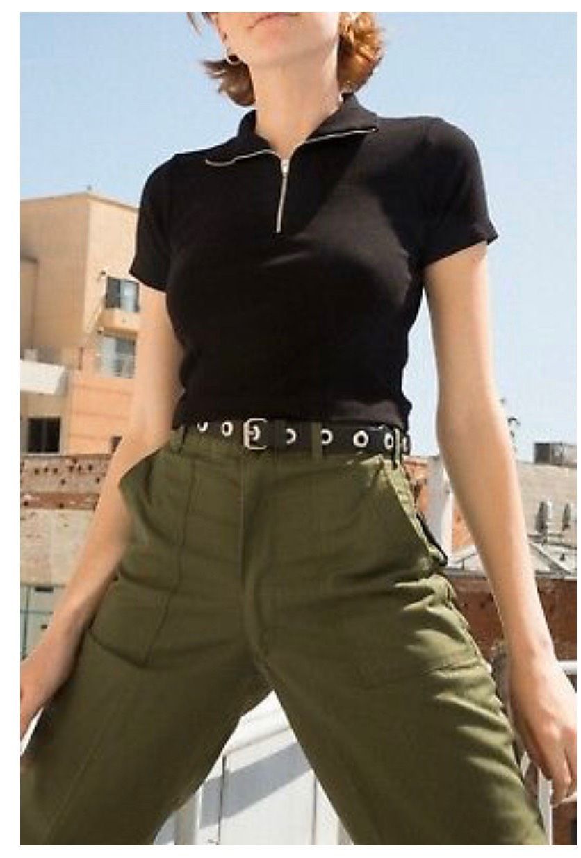 mẫu mới áo croptop dây kéo ( 45 kg trở lại )