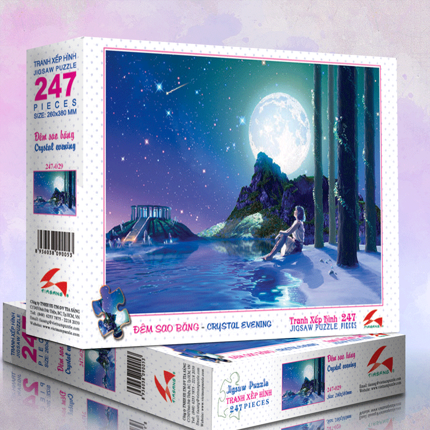 Tranh xếp hình 247 mảnh Tia Sáng - Đêm sao băng