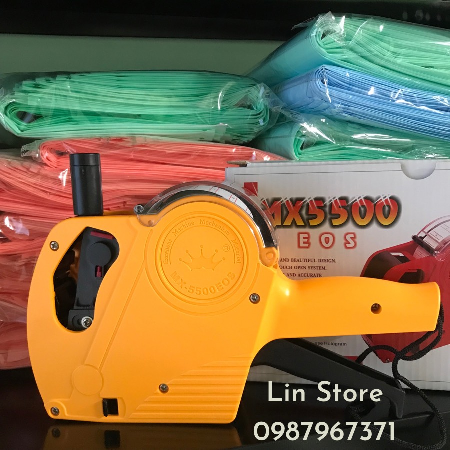 Máy Bấm Giá Tiền MX5500-EOS (Kèm Mực Dự Phòng + 1 Cuộn Tem Giá)