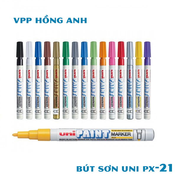 ( Chính Hãng ) Bút sơn Uni Paint Marker PX-21 nét 0.8 ~ 1.2mm