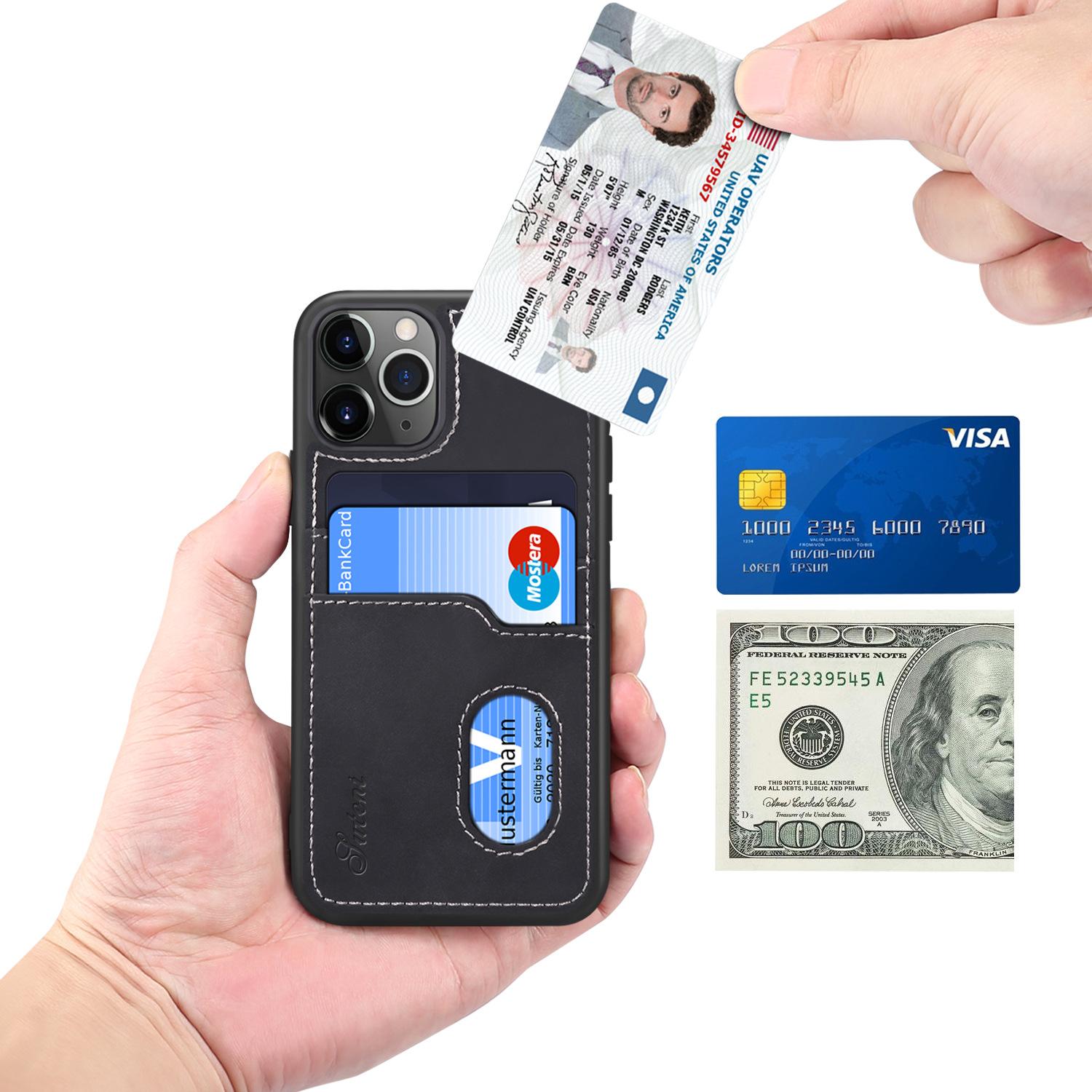 Ốp lưng da cao cấp và đựng thẻ cho iPhone 11/  iPhone 11Pro/ iPhone 11 Pro Max