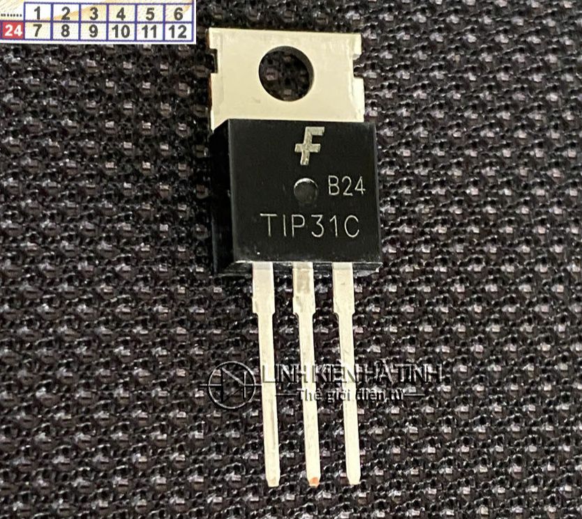 Bag of 10 Transistors Tip31C Tip31 To2220 Npn 5A 100V - Bk12
