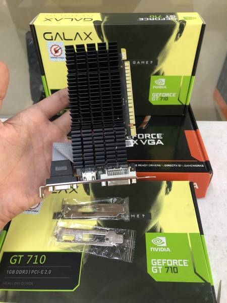 Card màn hình Galax GeForce GT 710 1GB NEW 100%, BH 36 THÁNG