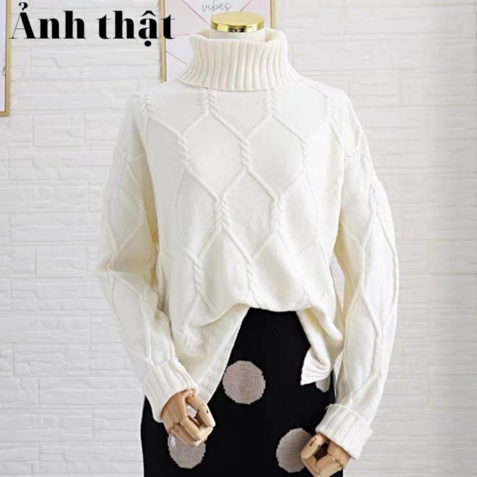 L096 - Áo len cổ lọ phong cách Hàn Quốc