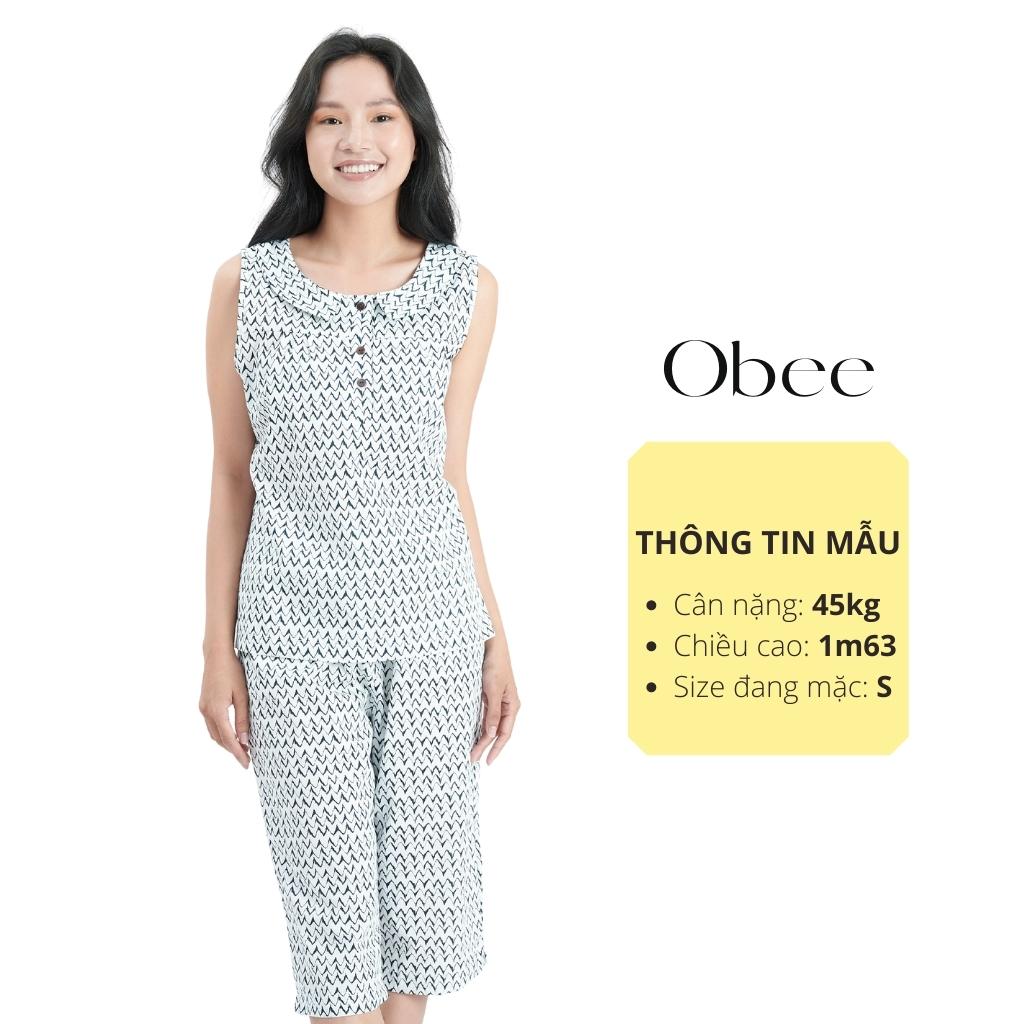 Đồ bộ lửng nữ Obee's Closet Set bộ lửng kate cổ trụ